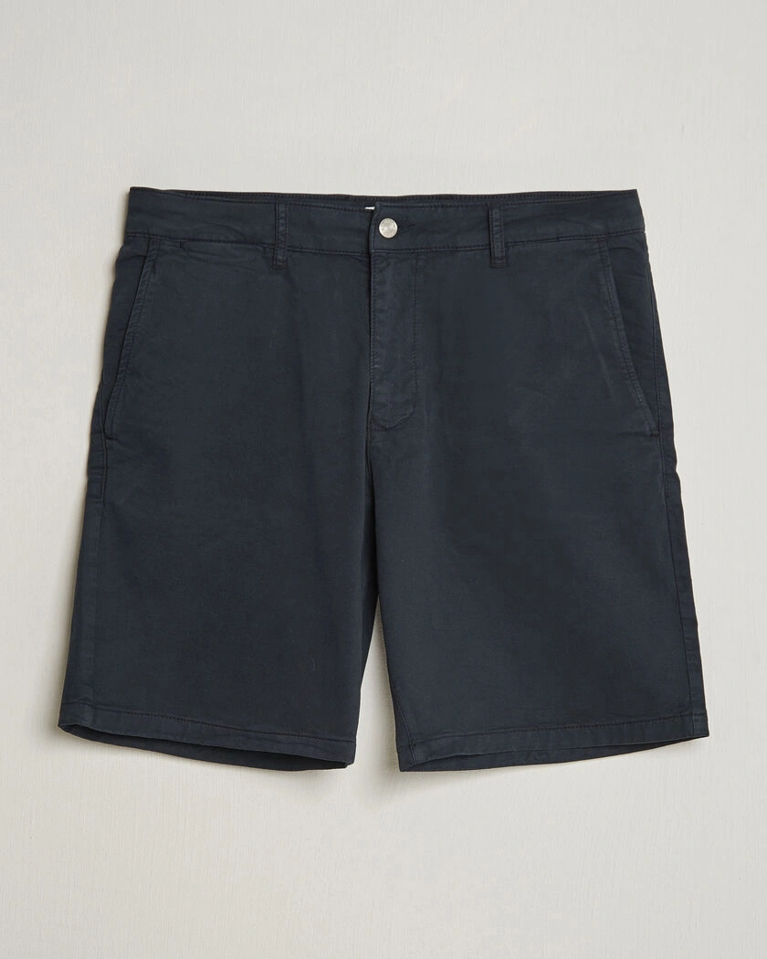 NN07 Aden Regular Fit Chino Shorts Navy Blue – Blå