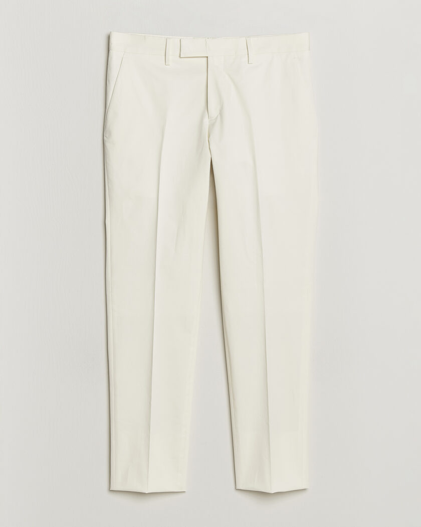 Lardini Lyon Cotton Twill Stretch Trousers White – Hvit