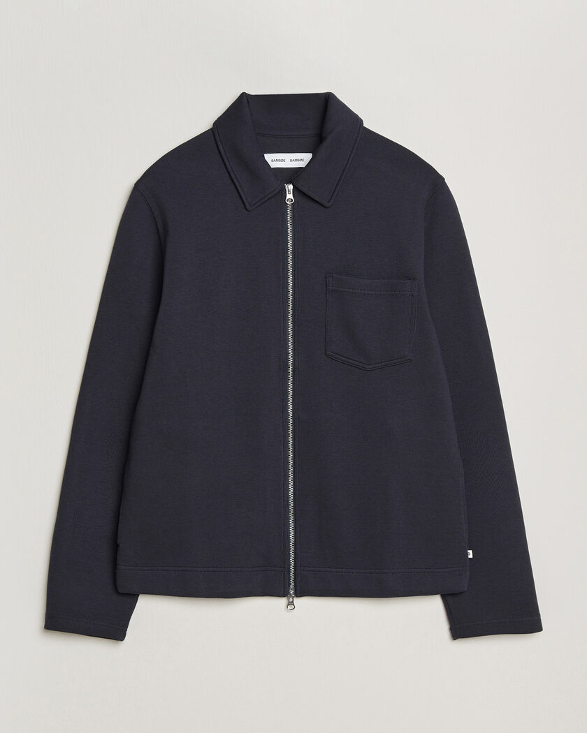 Samsøe Samsøe Hannes Full Zip Salute Navy – Blå