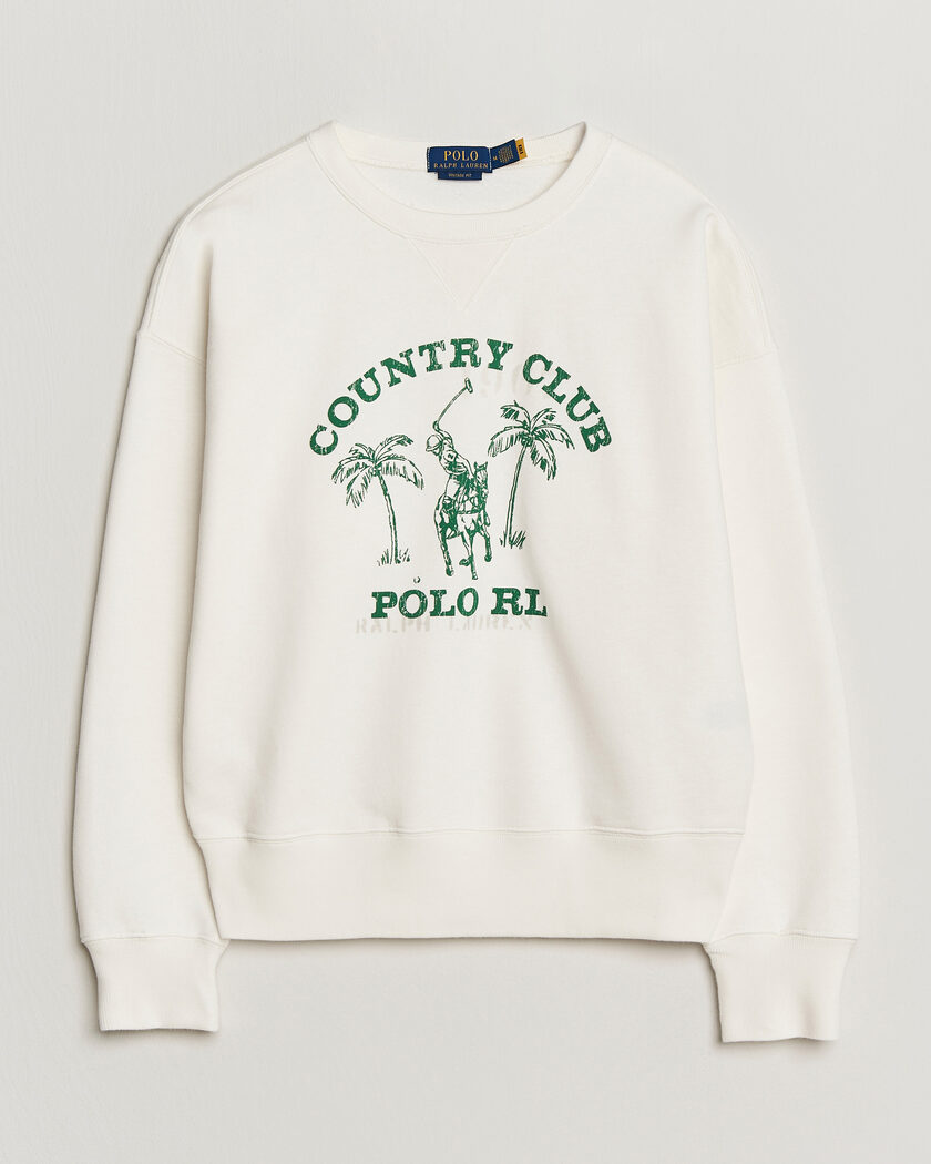 Polo Ralph Lauren Vintage Fleece Sweatshirt Nevis – Hvit
