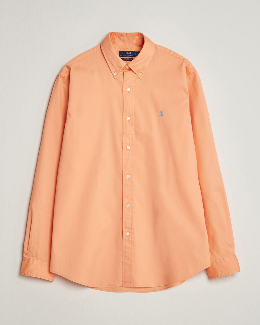 Polo Ralph Lauren Custom Fit Garment Twill Shirt Poppy – Oransje
