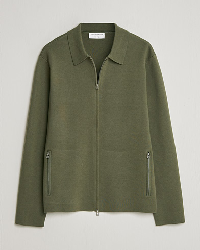 Tiger of Sweden Celyn Knitted Full Zip Kalamata Green – Grønn