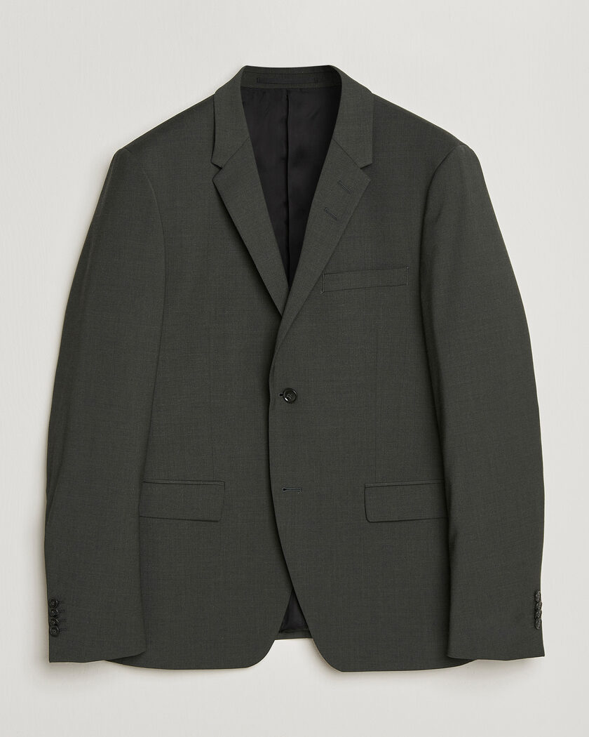 Tiger of Sweden Jamie Wool Travel Suit Blazer Olive Extreme – Grønn