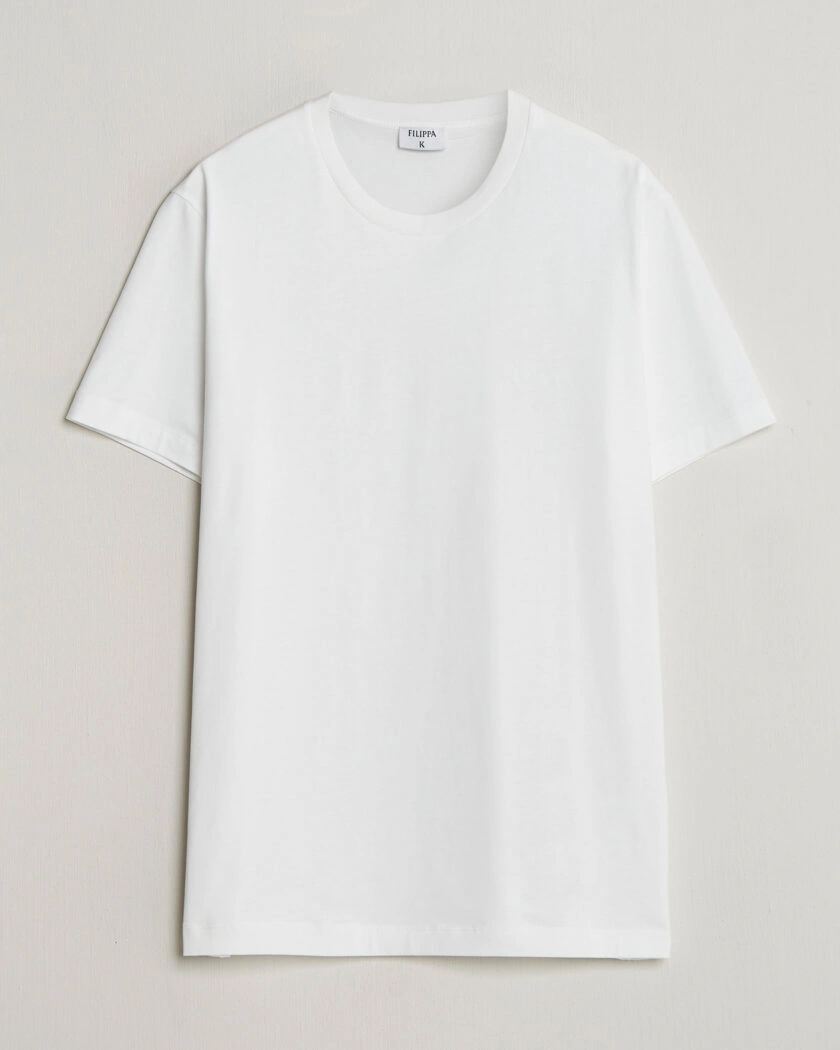 Filippa K Filip Crew Neck T-Shirt White – Hvit