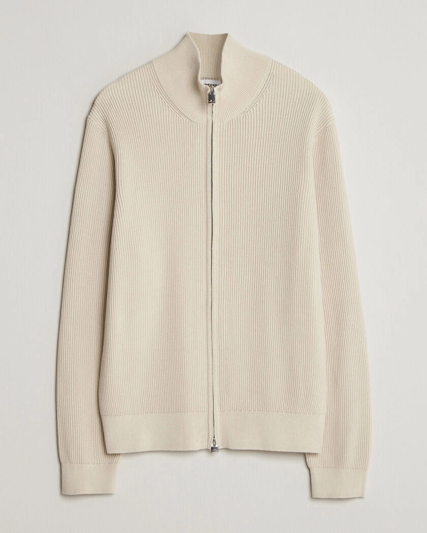 J.Lindeberg Alexis Full Zip Cardigan Moonbeam – Beige