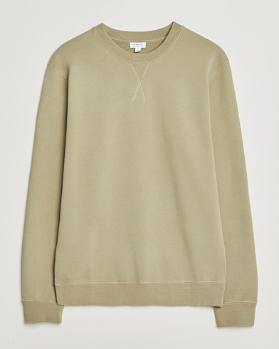 Sunspel Loopback Sweatshirt Pistachio – Grønn