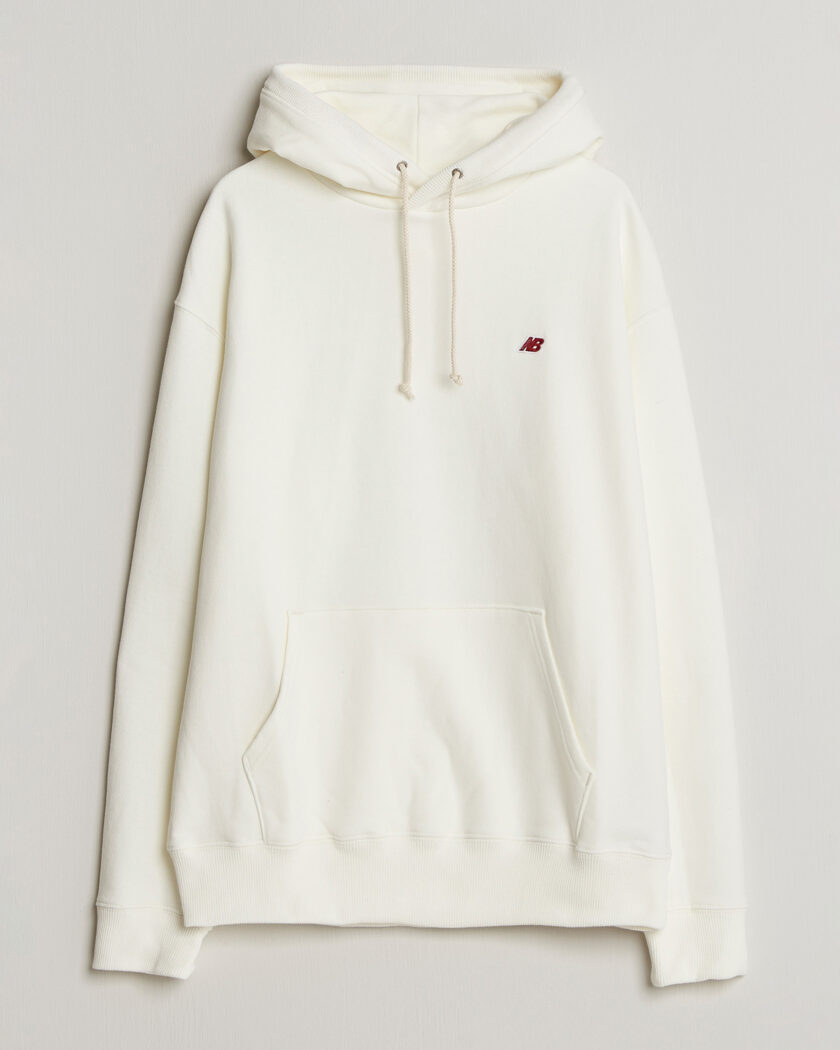 New Balance Made In USA Core Hoodie Sea Salt – Hvit