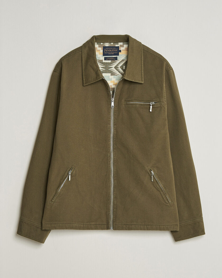 Pendleton Blandet Lined Bomber Jacket Sage – Grønn