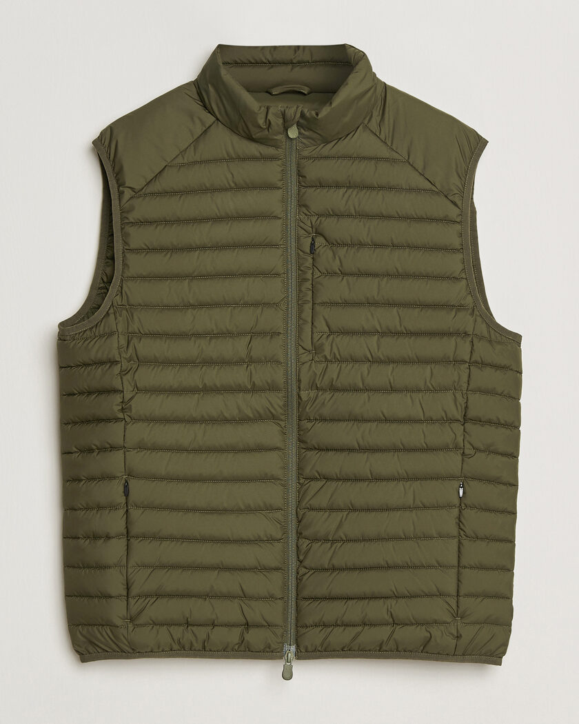Save The Duck Dave Lightweight Padded Vest Snake Green – Grønn