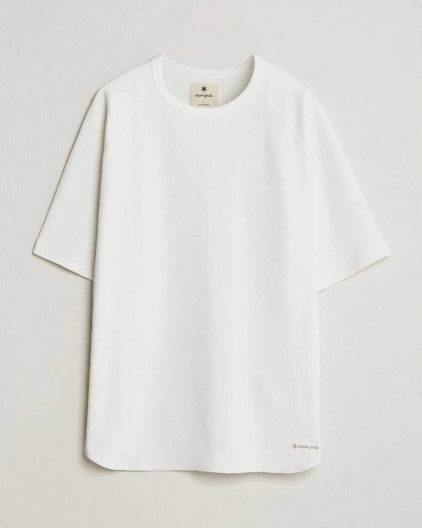 Snow Peak Dry Waffle T-Shirt Off White – Hvit