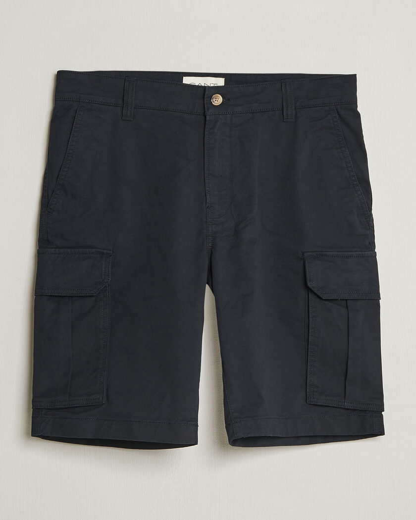 Gant Regular Fit Classic Cargo Shorts Black – Svart