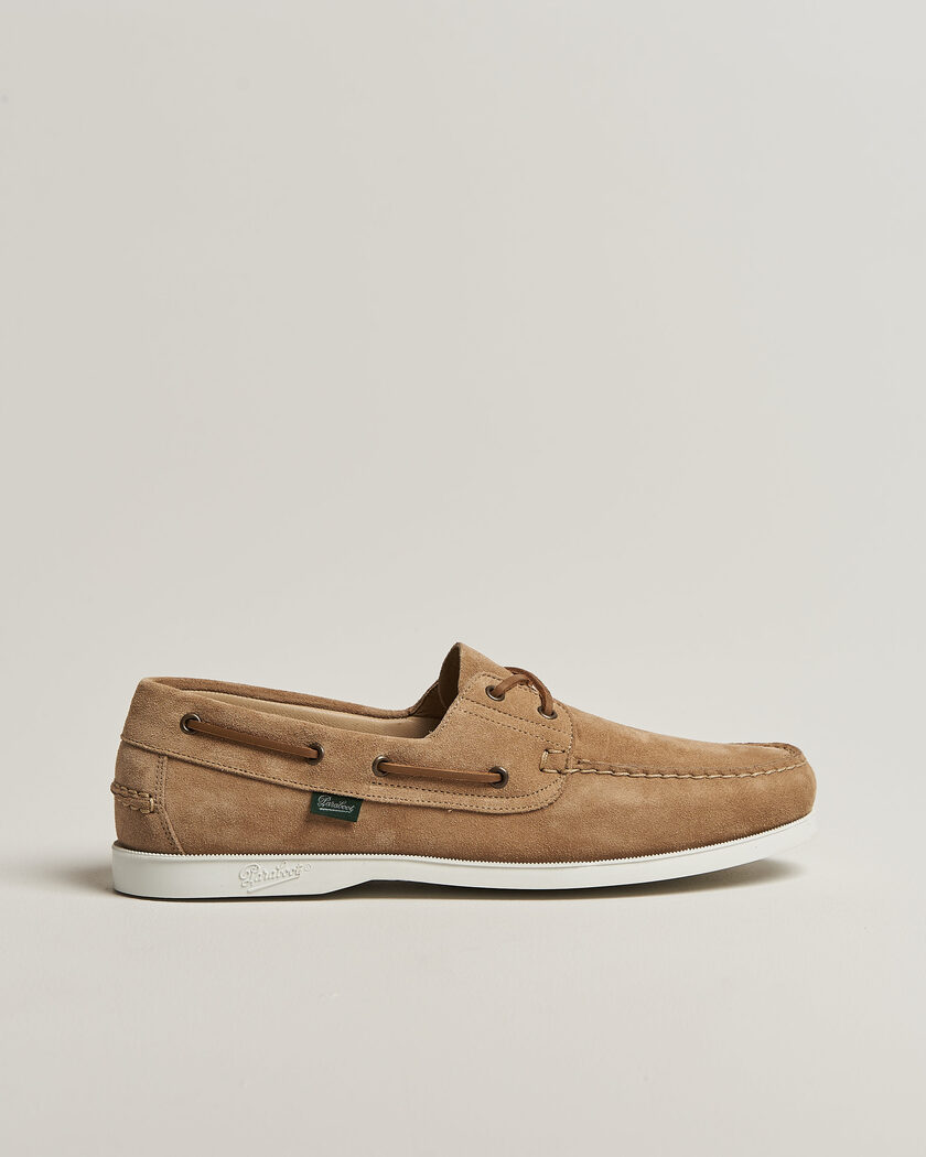 Paraboot Barth Boat Shoe Beige Suede – Beige
