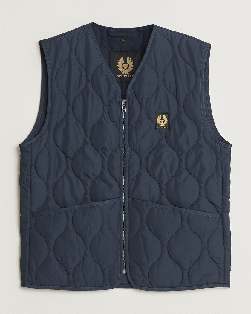 Belstaff Base Gilet Dark Ink – Blå