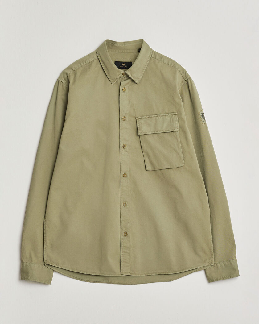 Belstaff Scale Pocket Shirt Fatigue Green – Grønn