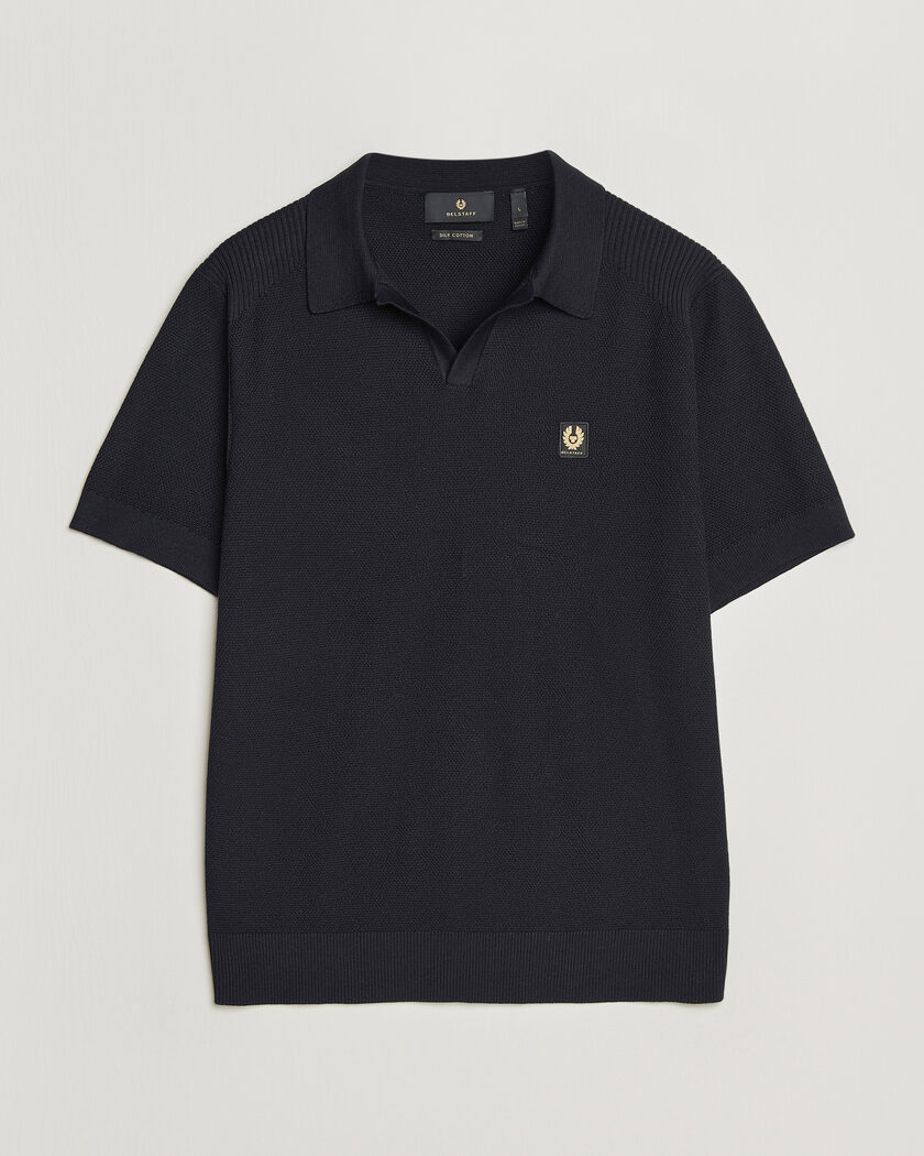 Belstaff Coast Knitted Polo Dark Ink – Blå