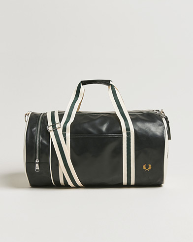 Fred Perry Classic Barrel Bag Grassroots Green/Ecru – Grønn