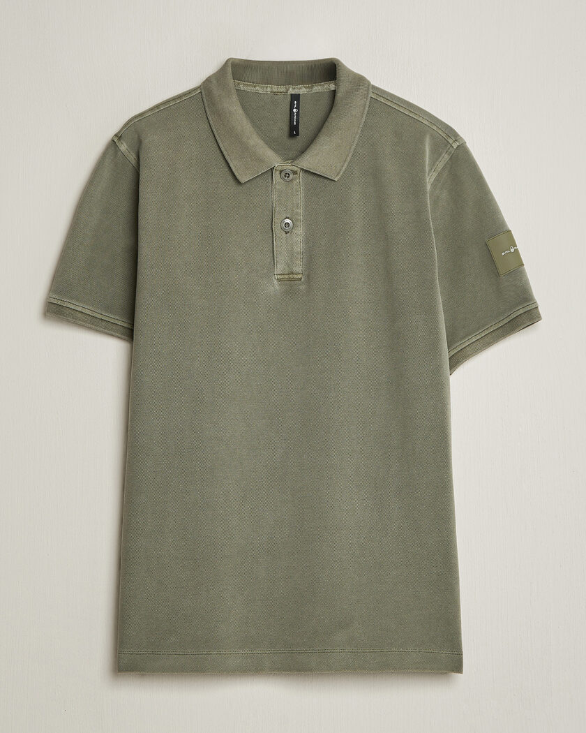Sail Racing Wind Pigment Dyed Polo Mud Green – Grønn
