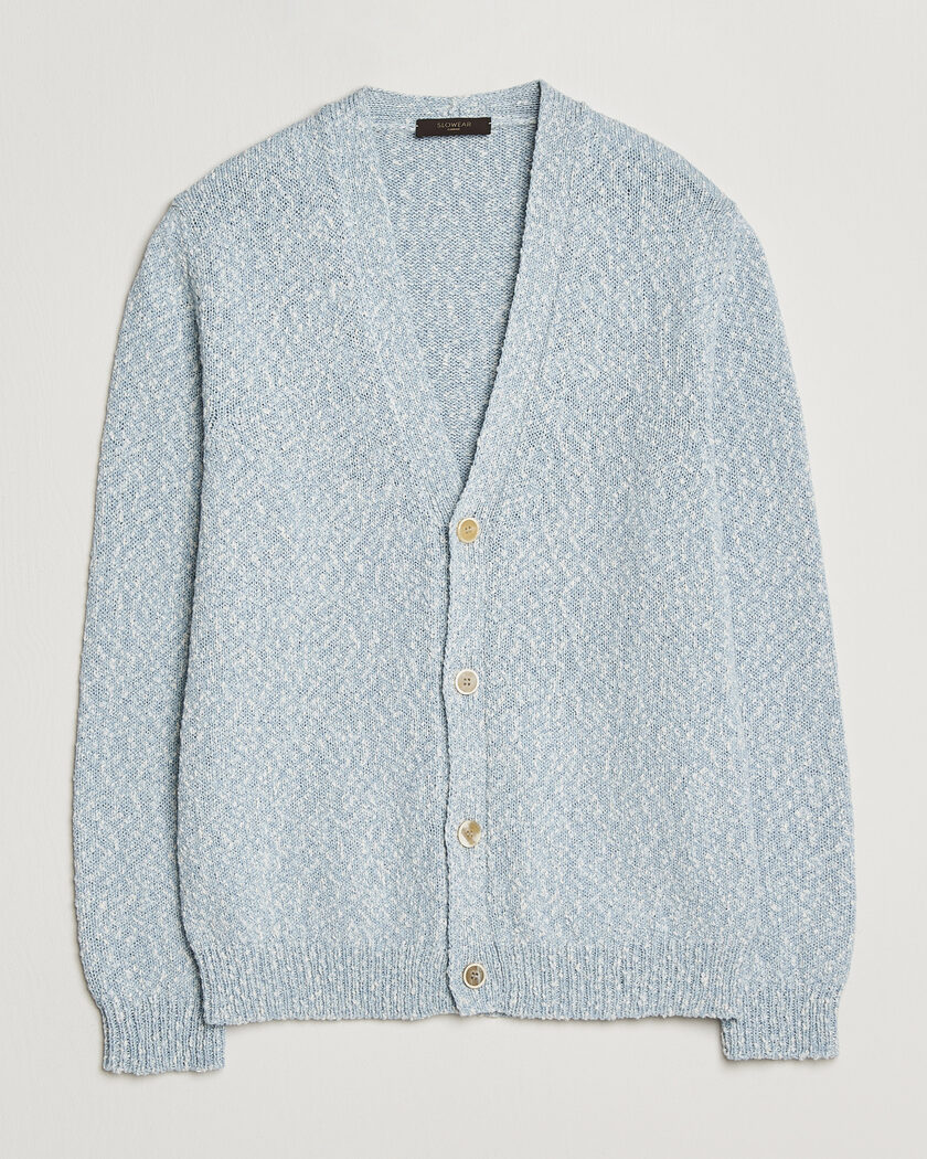 Zanone Mouline Cardigan Sky Blue – Blå