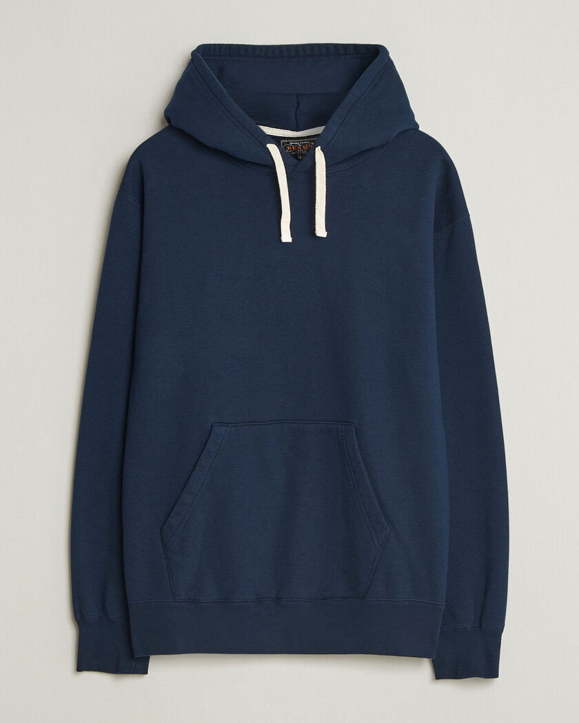 BEAMS PLUS Hooded Sweat Pullover Navy – Blå
