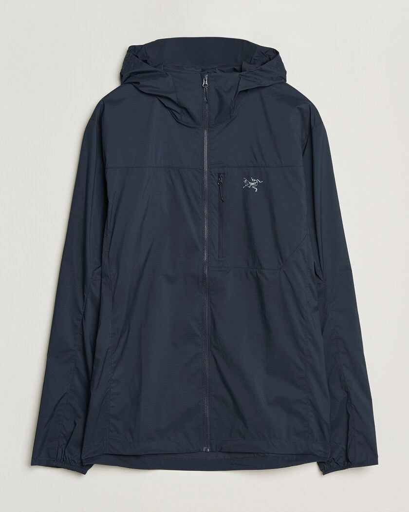 Arc'teryx Squamish Lightweight Hooded Jacket Black Sapphire – Blå