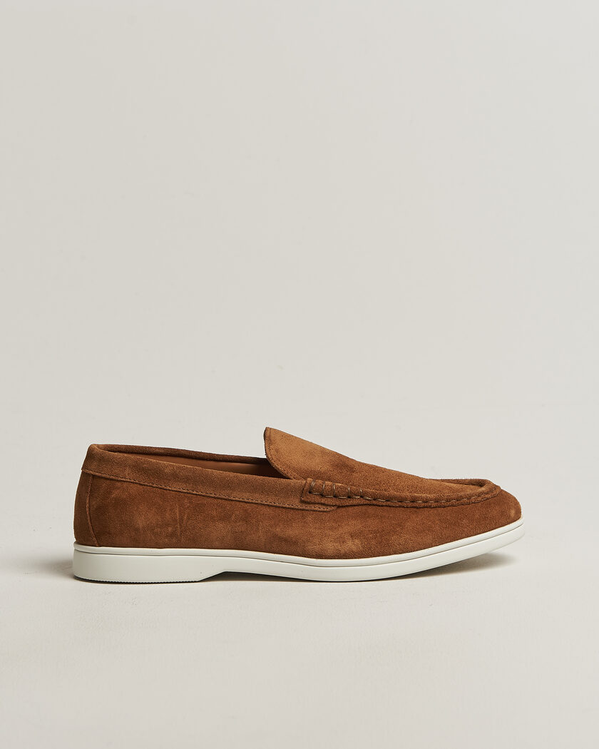 Charles Tyrwhitt Suede Slip On Loafers Light Brown – Brun