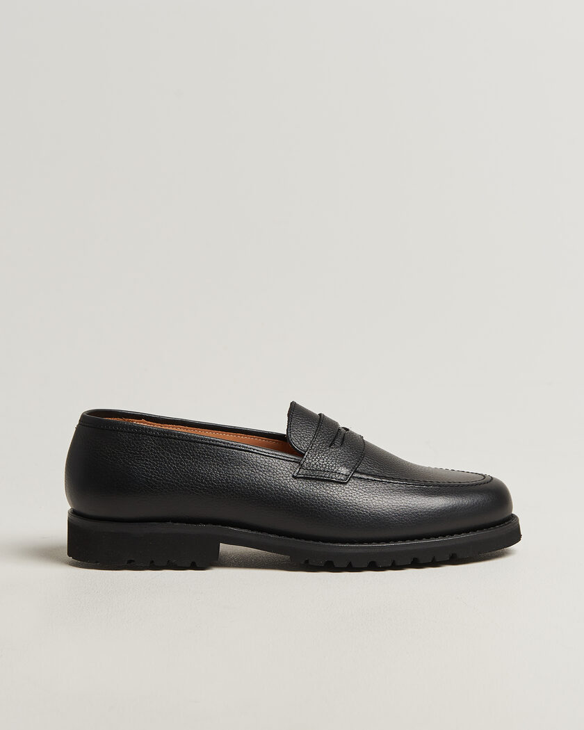 Myrqvist Stenhammar II Vibram Loafer Black Grained Calf – Svart