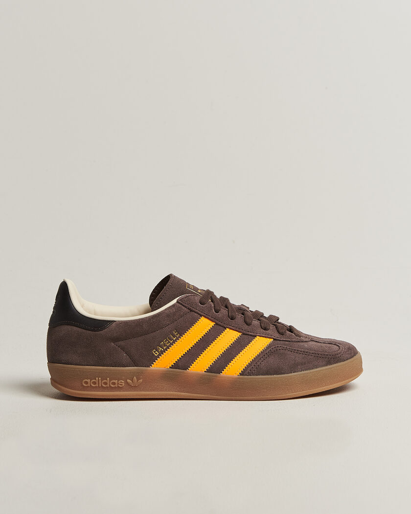 adidas Originals Gazelle Indoor Sneaker Brown/Orange – Brun