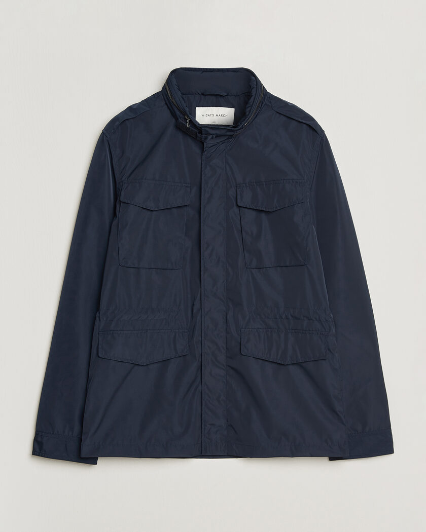 A Day's March Barnett M65 Nylon Jacket Navy – Blå
