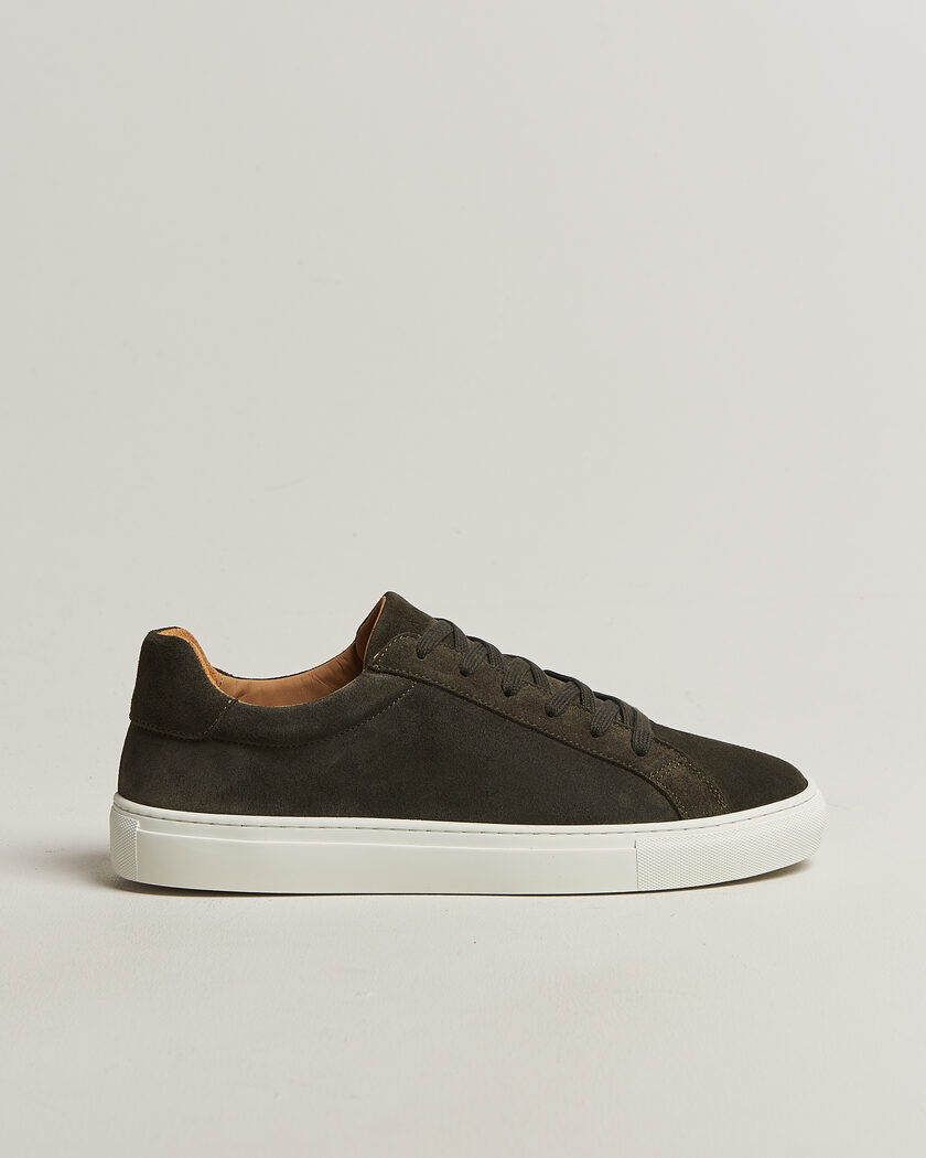 A Day's March Marching Suede Sneaker Olive – Grønn