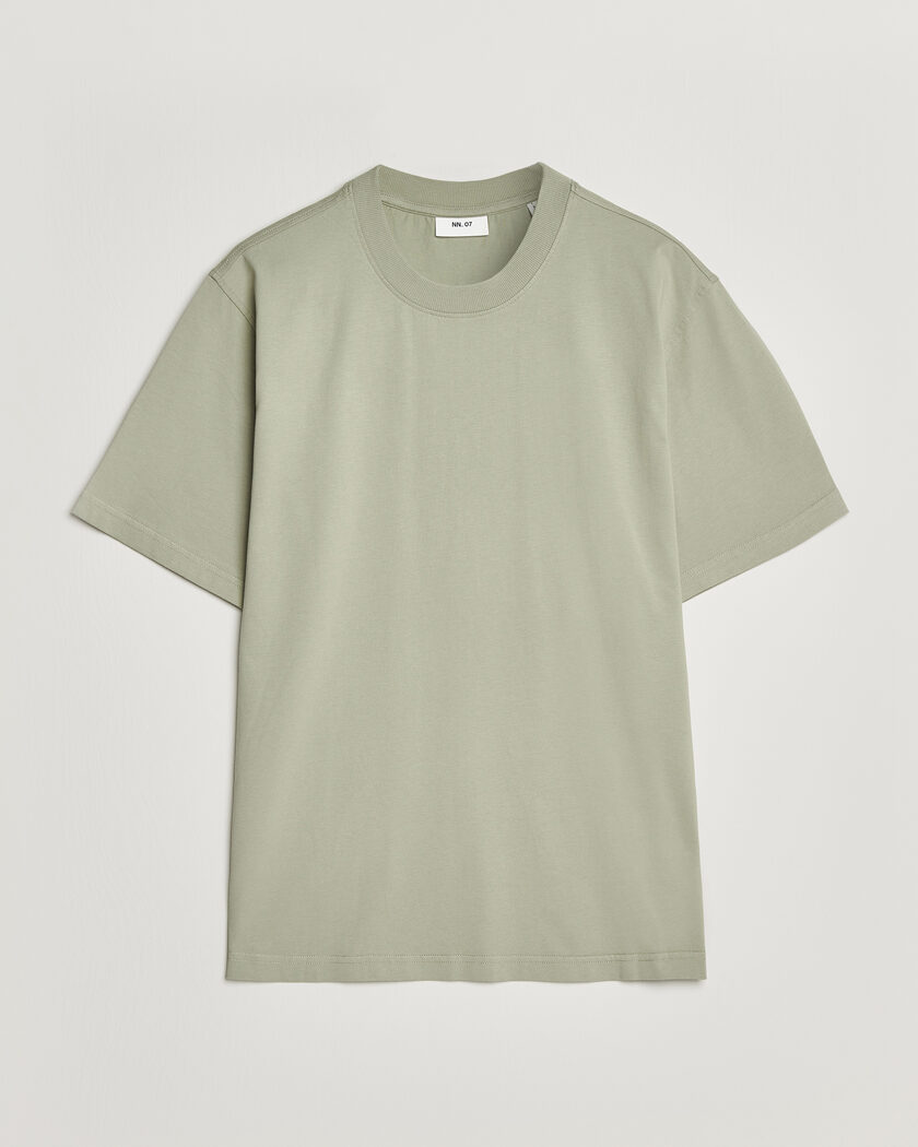 NN07 Adam Crew Neck T-Shirt Sage Green – Grønn
