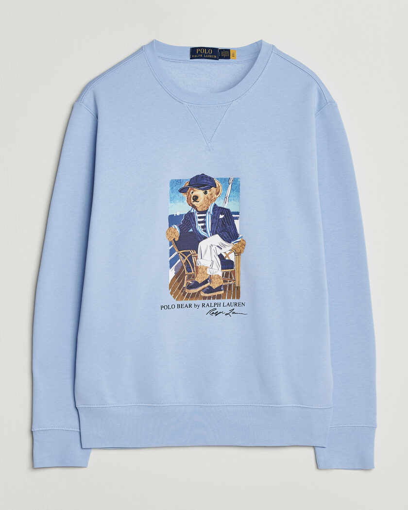 Polo Ralph Lauren Newport Bear Sweatshirt Office Blue – Blå