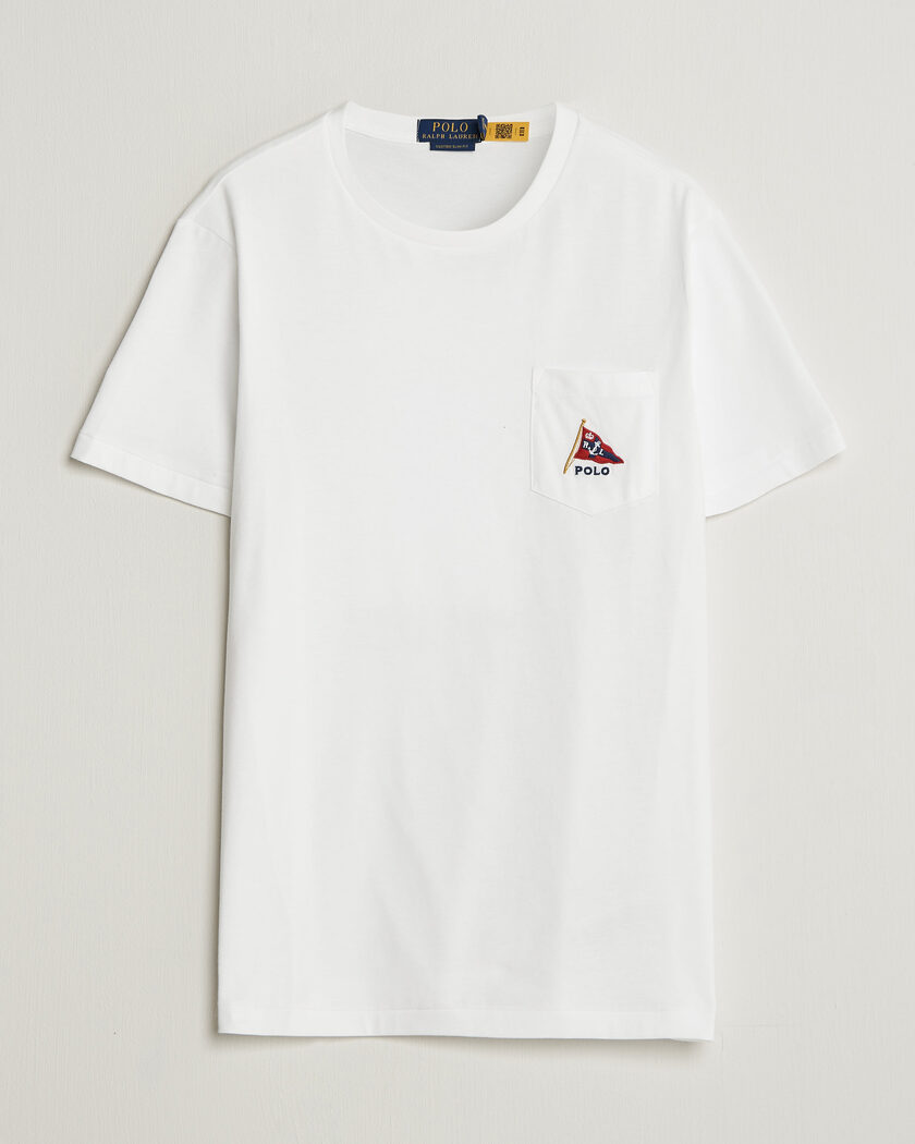 Polo Ralph Lauren Backprint Pocket Tee Newport Bear/White – Hvit