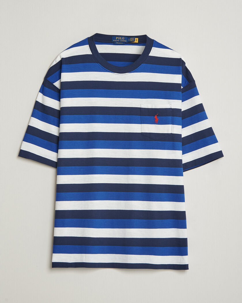 Polo Ralph Lauren Striped Pocket Tee Newport Navy Multi – Flerfarget