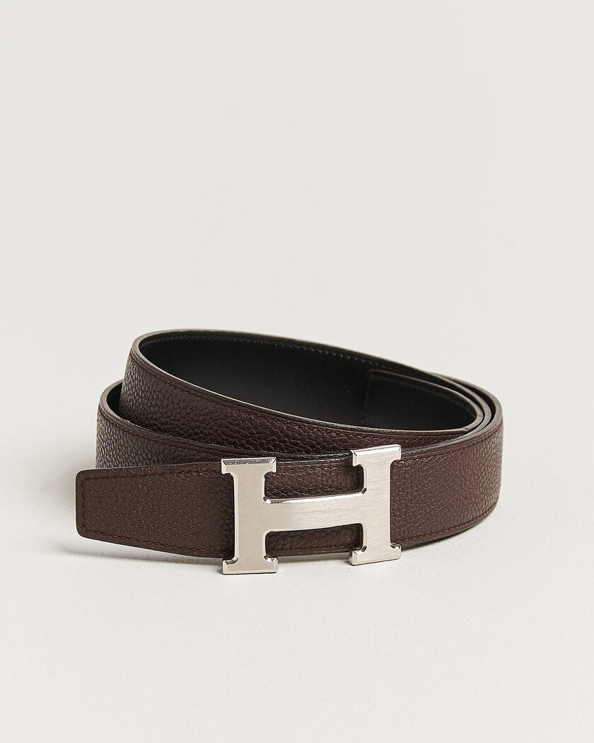 Hermès Pre-Owned Constance Reversible Belt 90 Brown/Black – Brun