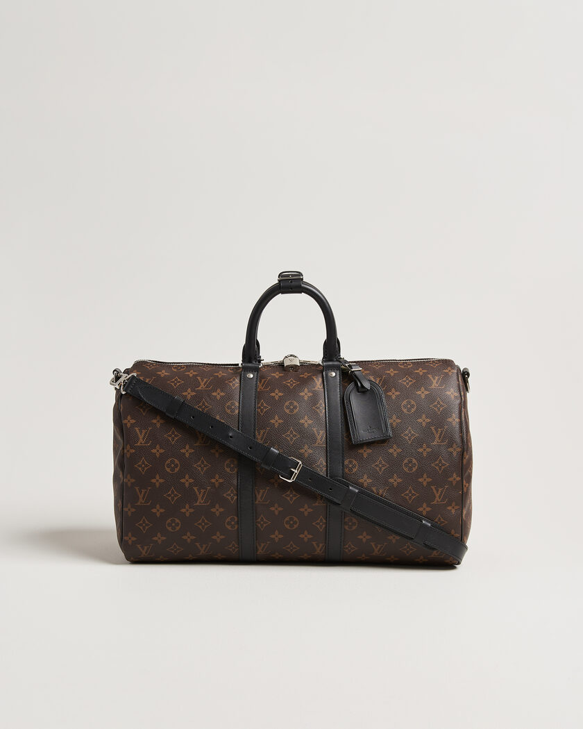 Louis Vuitton Pre-Owned Keepall 45 Bandouliére Monogram Macassar – Brun