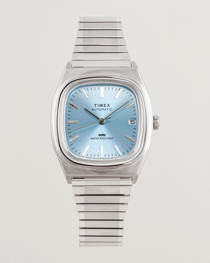 Timex 1983s Automatic Reissue 34mm Ice Blue Dial – Blå