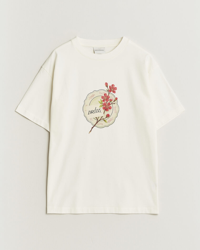 Drôle de Monsieur Porcelaine T-shirt Off White – Hvit