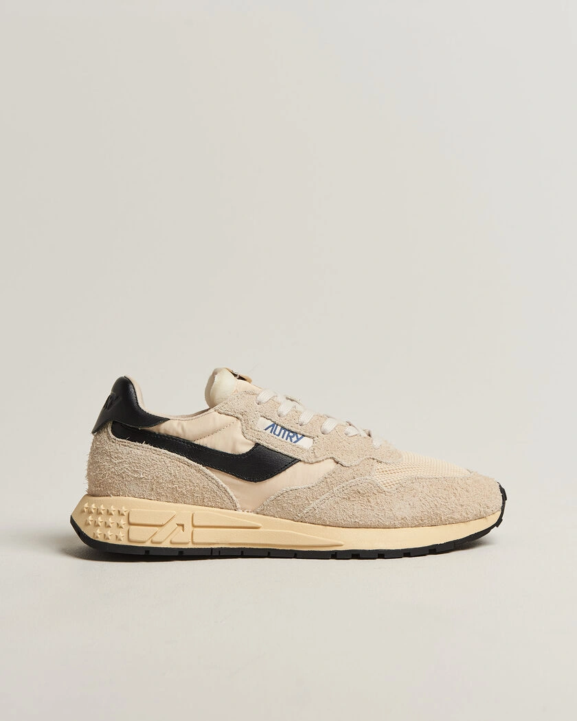 Autry Reelwind Running Sneaker Ecru/Black – Beige