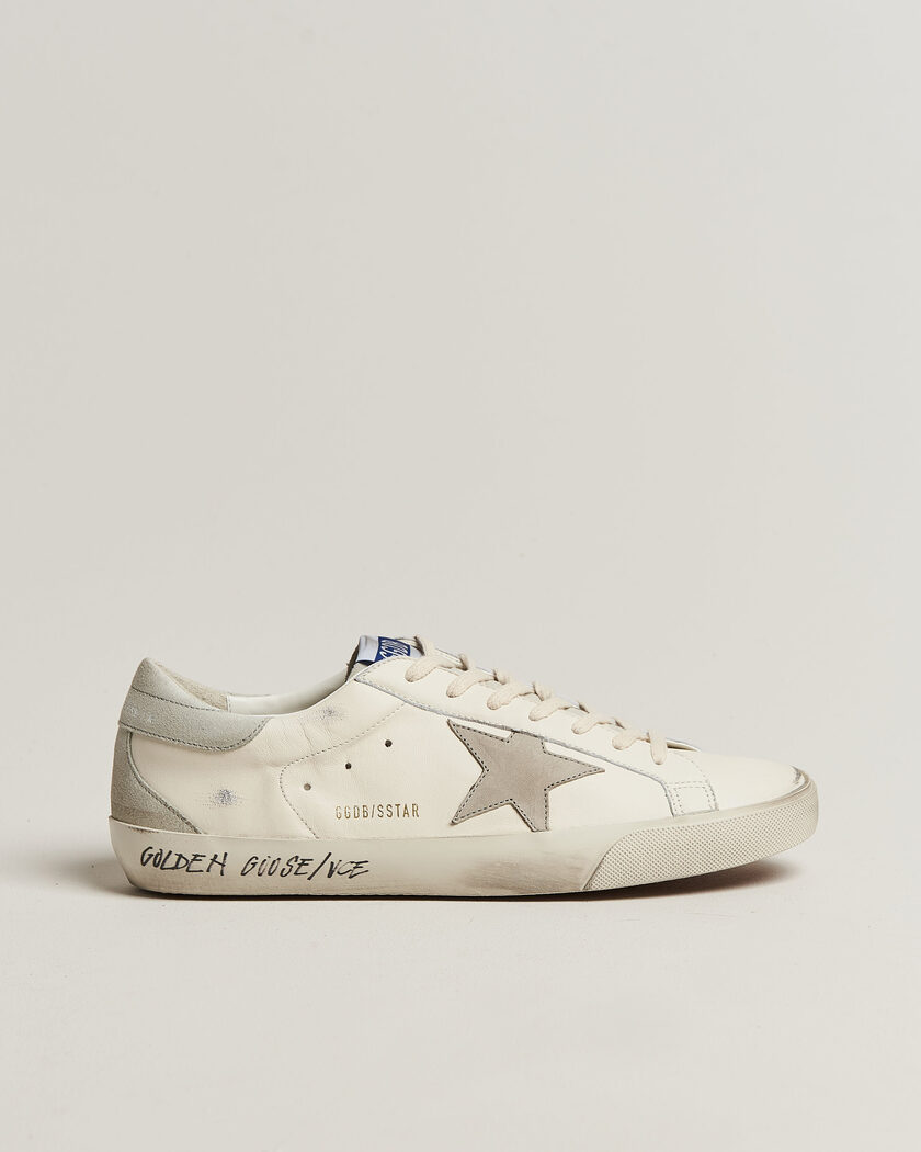 Golden Goose Super-Star Sneakers White/Grey – Hvit