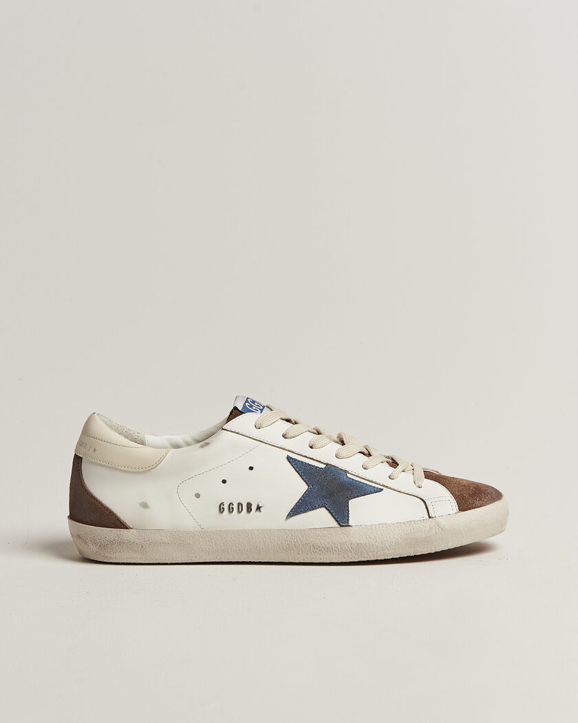 Golden Goose Super-Star Sneakers White/Denim – Hvit