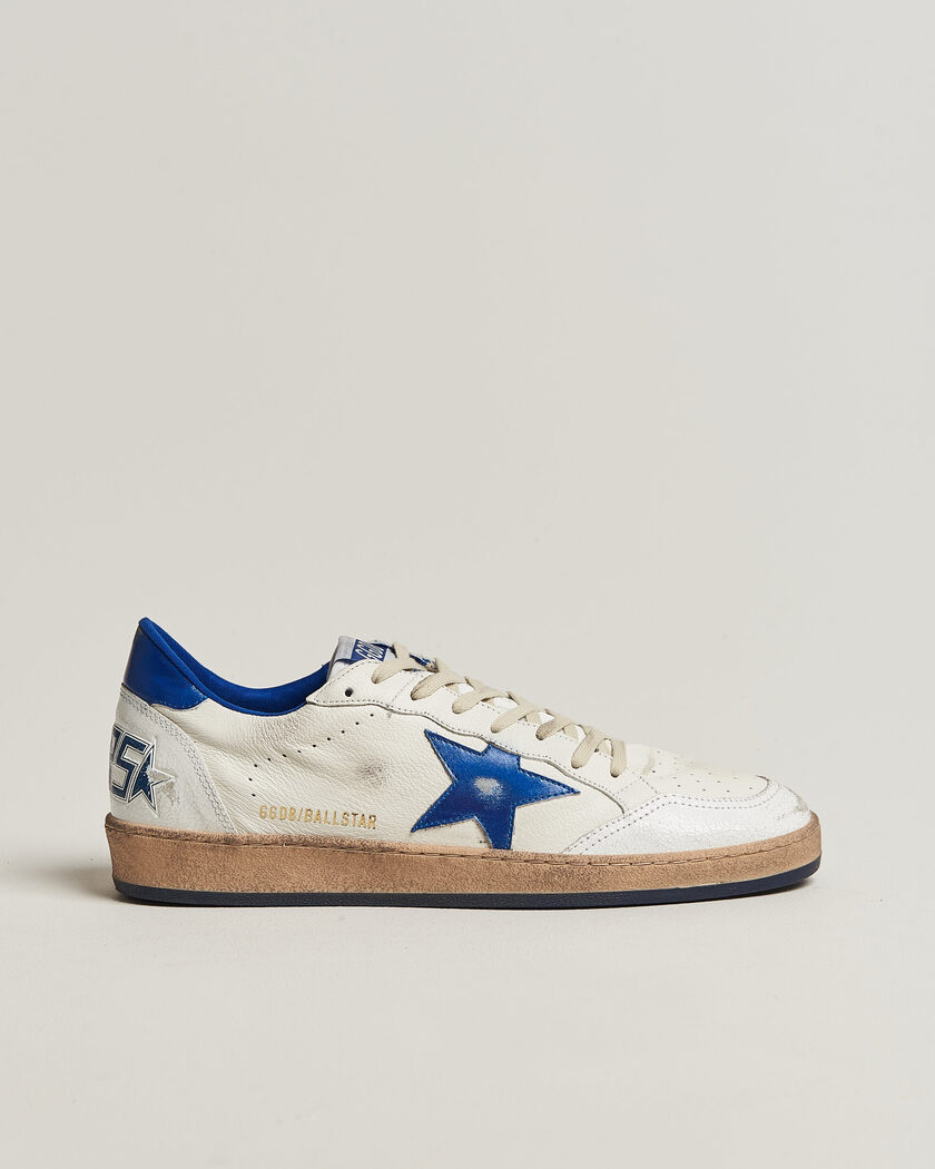 Golden Goose Ball Star Sneakers White/Blue – Hvit