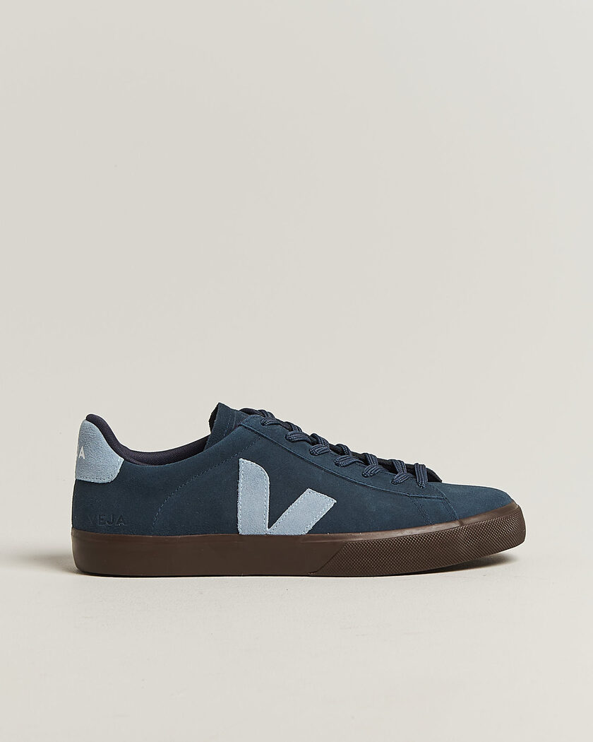 Veja Campo Suede Sneaker Nautico/Steel Eagle – Blå