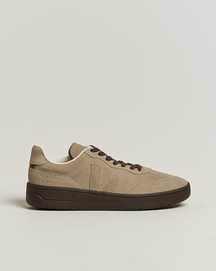 Veja V-90 Suede Sneaker Taupe/Eagle – Beige