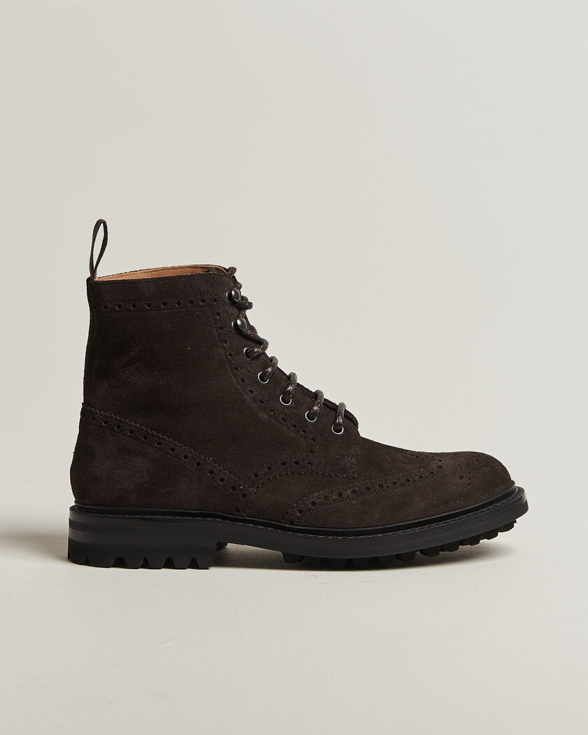 Church's Mc Farlane Country Boots Ebony Suede – Brun