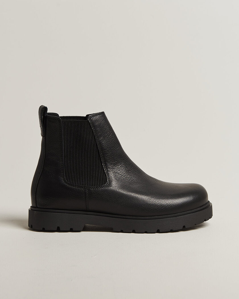 BIRKENSTOCK Highwood Leather Chelsea Boot Black – Svart
