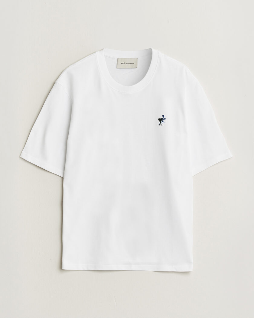AMI Tulip Logo T-Shirt White – Hvit