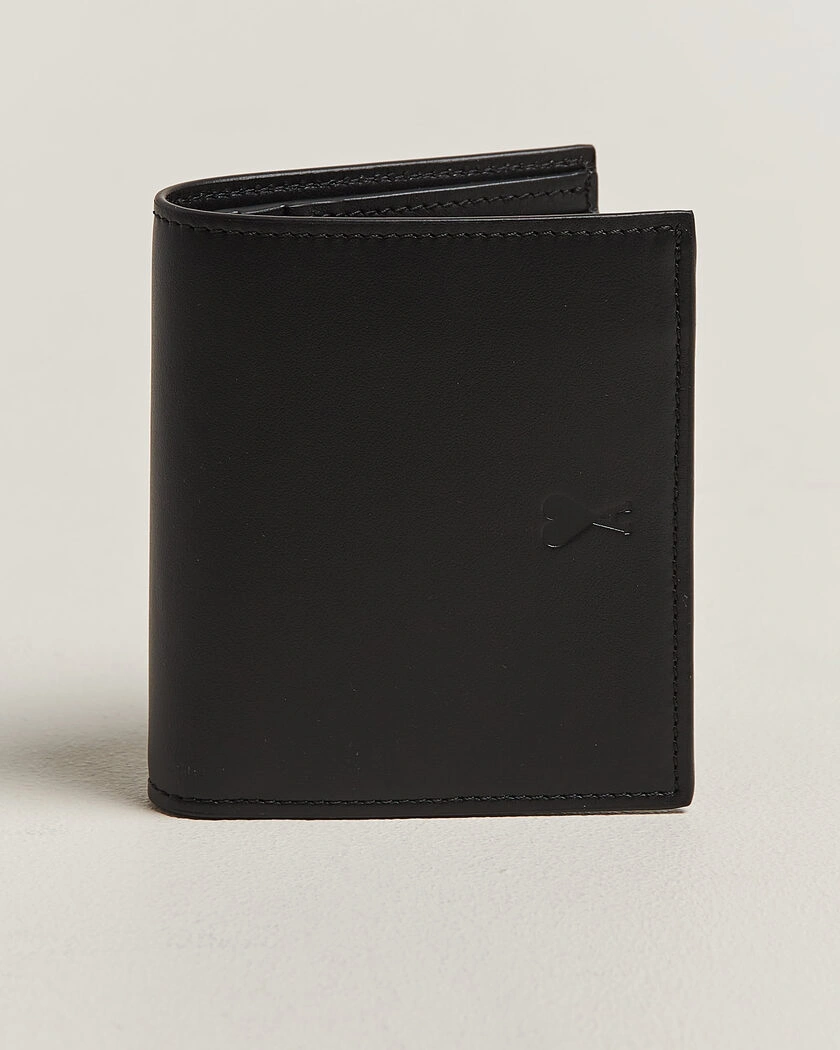 AMI Tonal Heart Logo Wallet Black – Svart
