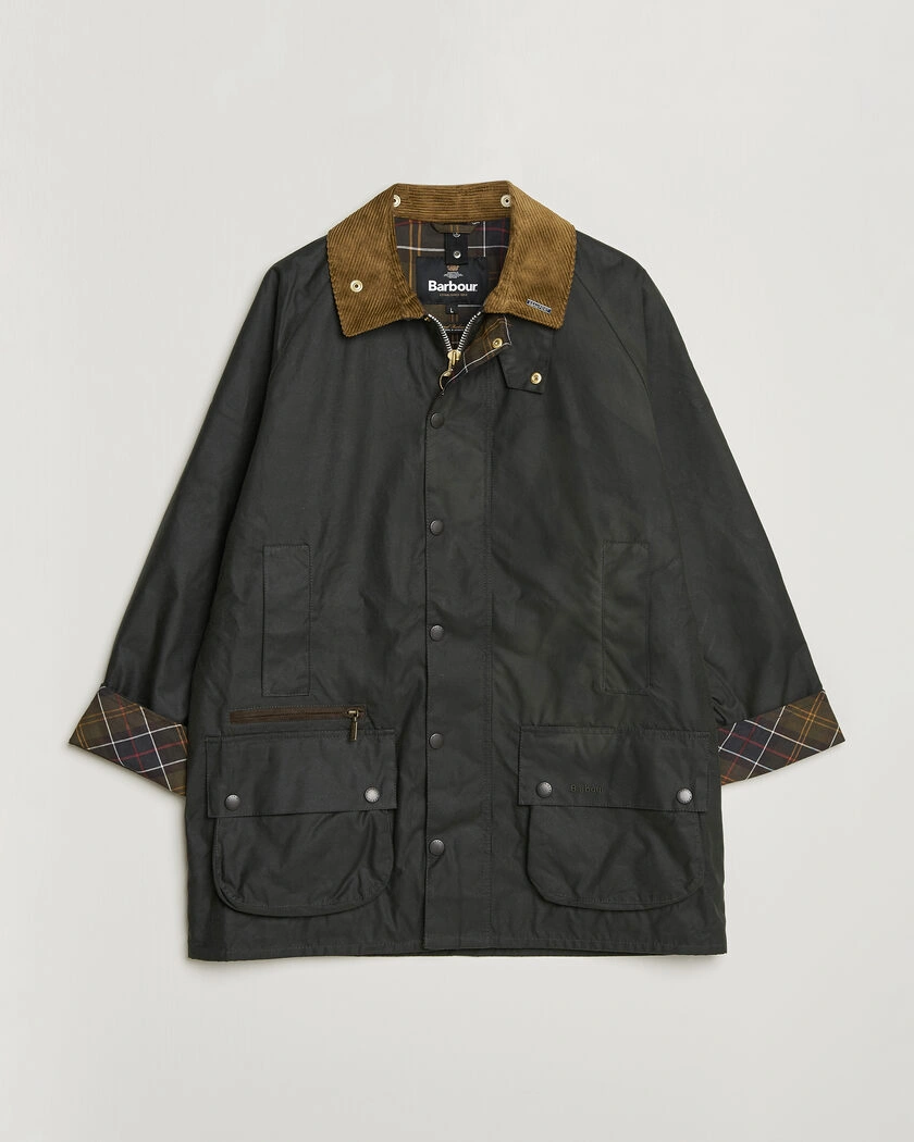 Barbour Lifestyle Icons Beaufort Wax Jacket Sage – Grønn