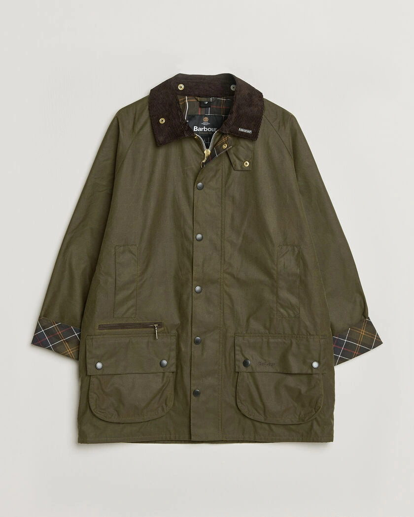 Barbour Lifestyle Icons Beaufort Wax Jacket Beech – Grønn