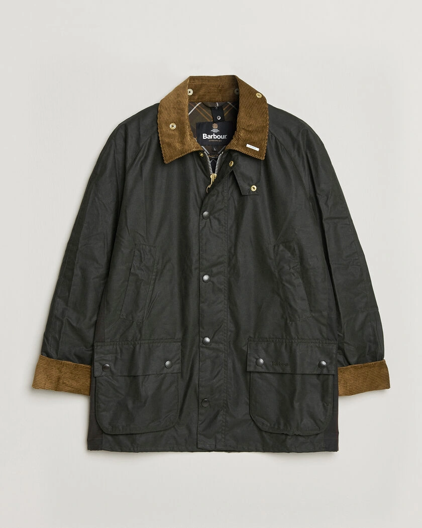 Barbour Lifestyle Icons Ashby Wax Jacket Sage – Grønn